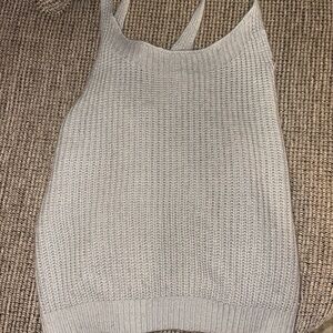 Gray Knit Tank Top